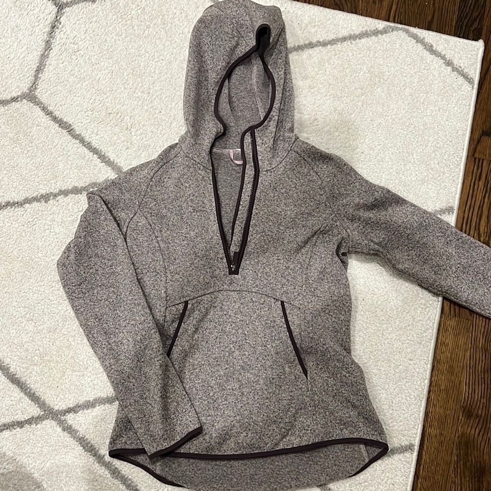 Lululemon half zip fleece hoodie, like new